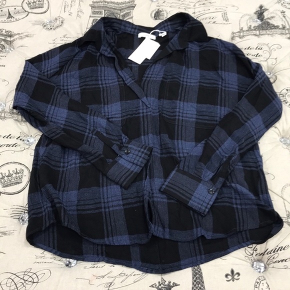 Vince Heathered Plaid Blouse - Picture 3 of 7